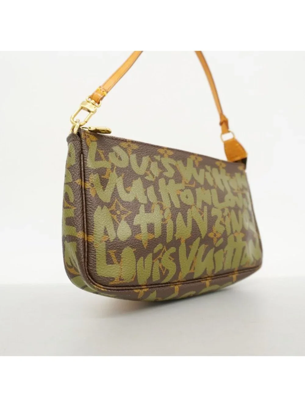 Louis Vuitton Pouch Monogram Graffiti Pochette Accessoires Khaki